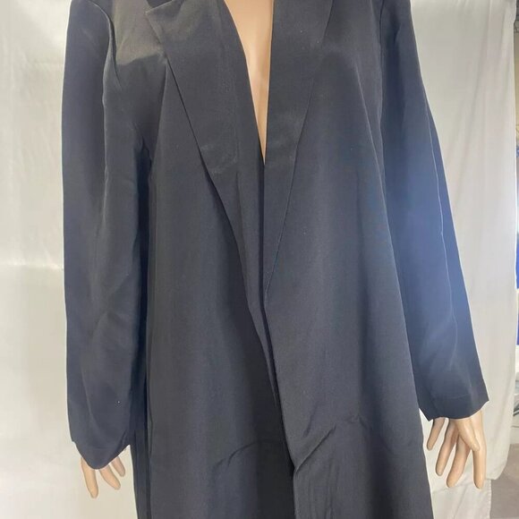 NEW EILEEN FISHER Womens Washable Flex Ponte Notch Collar Blazer Size 1X Black - Picture 10 of 12